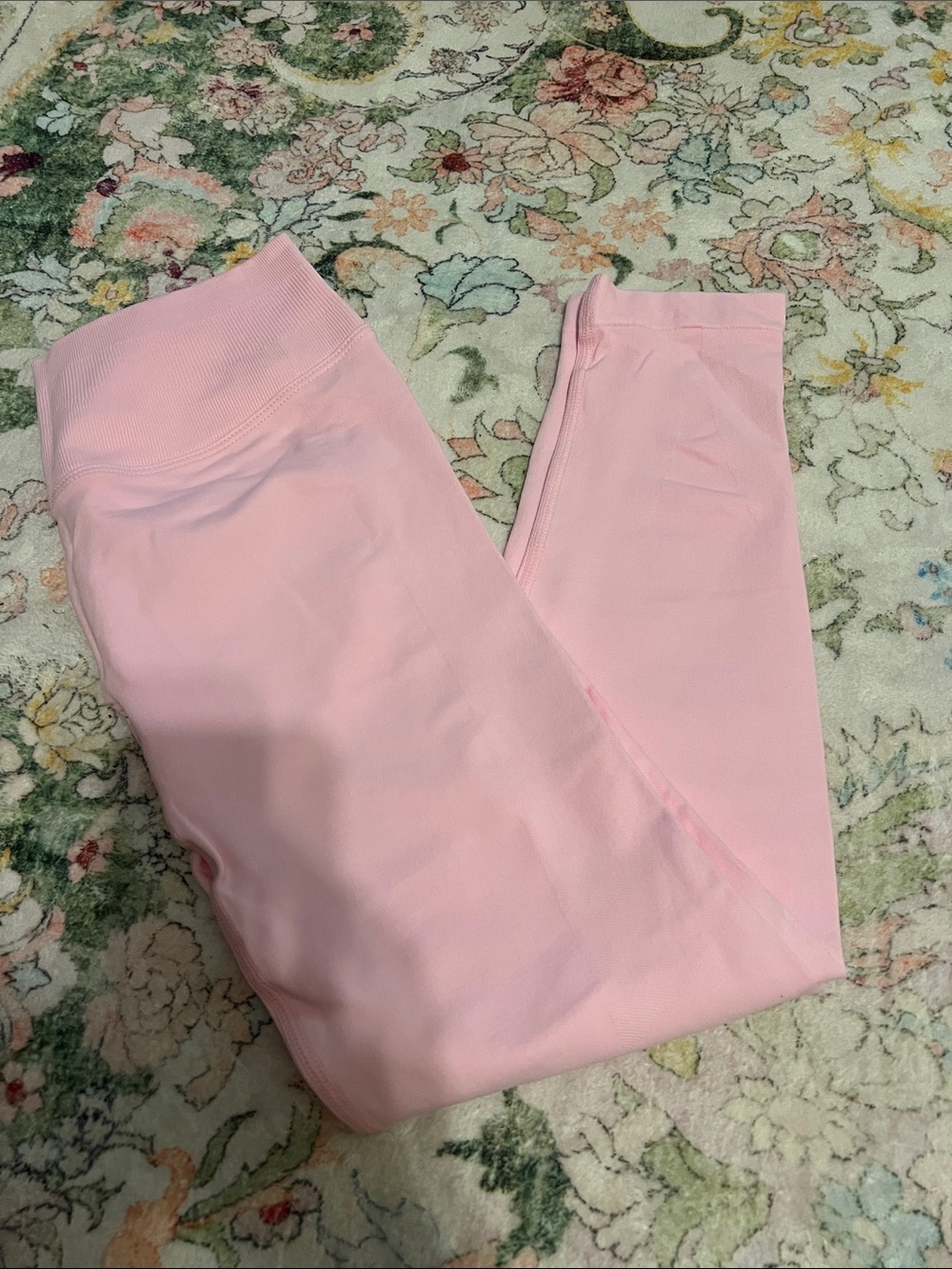 Coral Canton Women’s High-Waist Pink Leggings